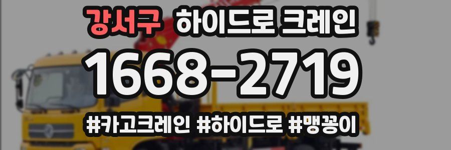 강서구 하이드로 크레인