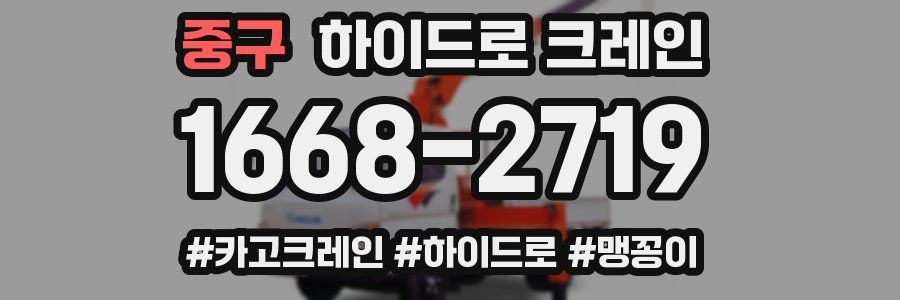 중구 하이드로 크레인