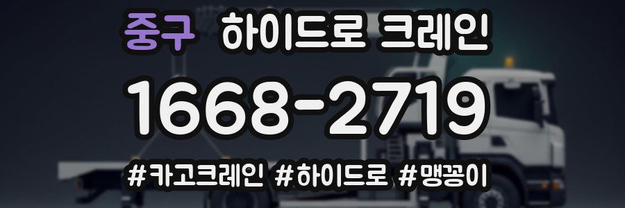 중구 하이드로 크레인