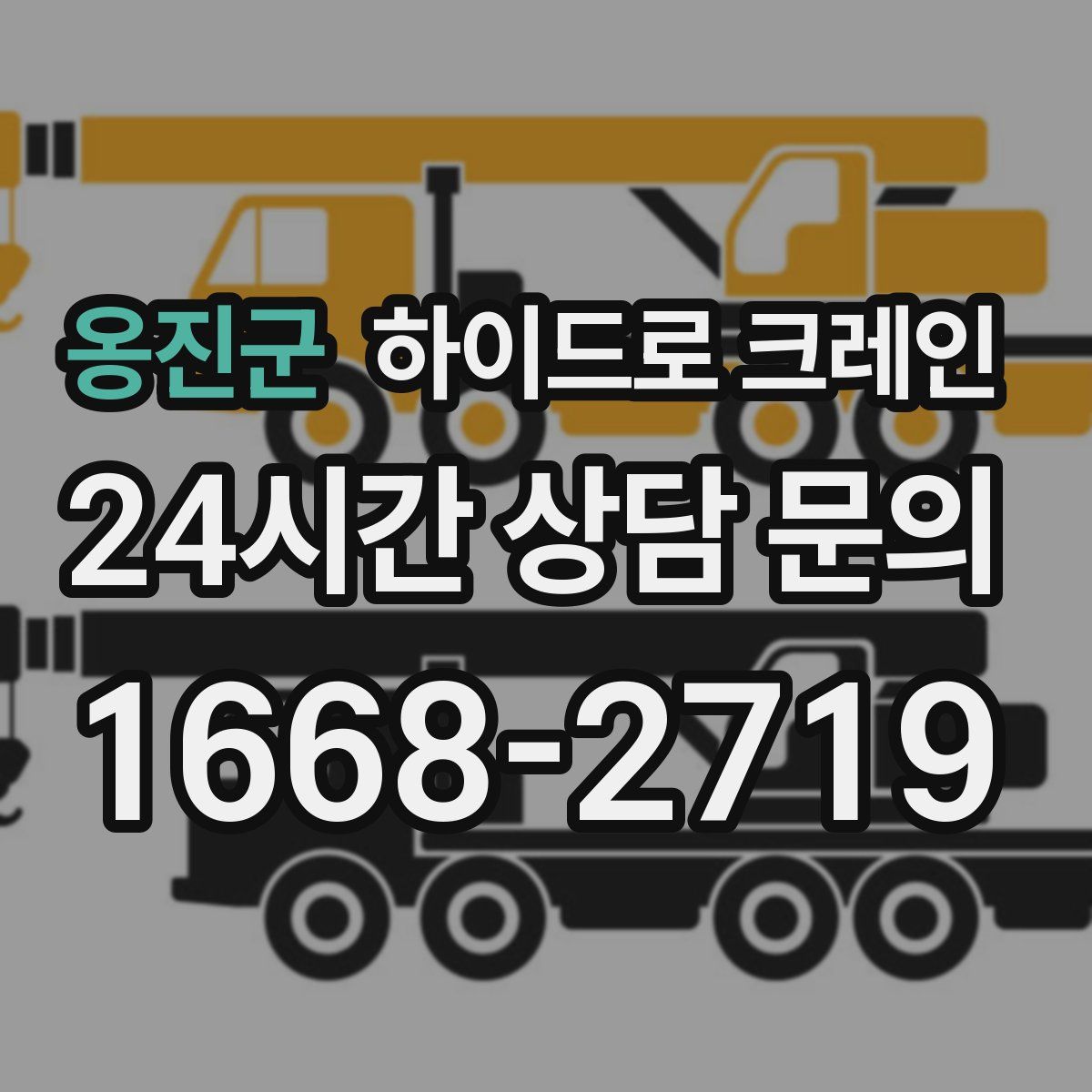 옹진군 하이드로 크레인