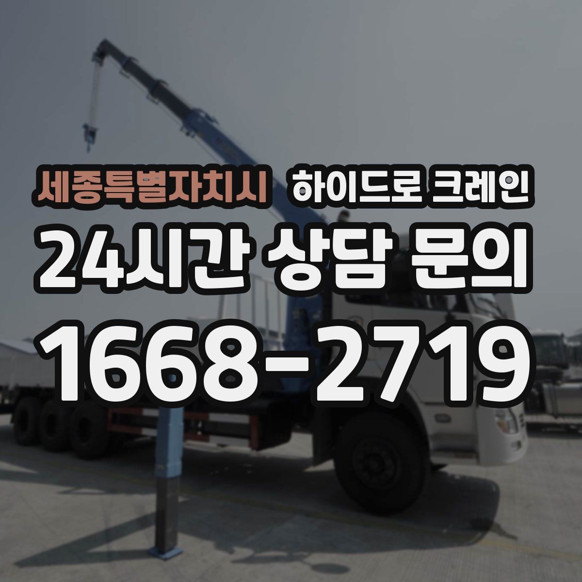 세종특별자치시 하이드로 크레인