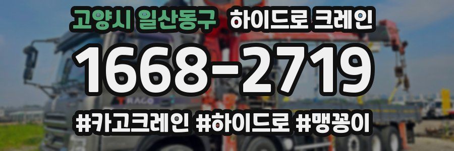 고양시 일산동구 하이드로 크레인