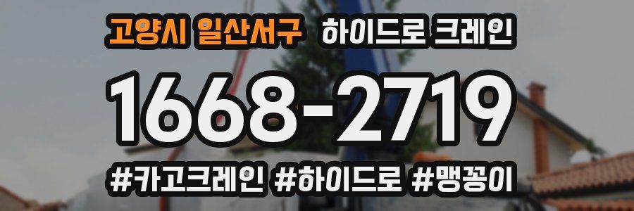 고양시 일산서구 하이드로 크레인