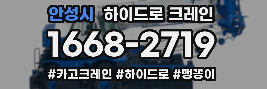 안성시 하이드로 크레인