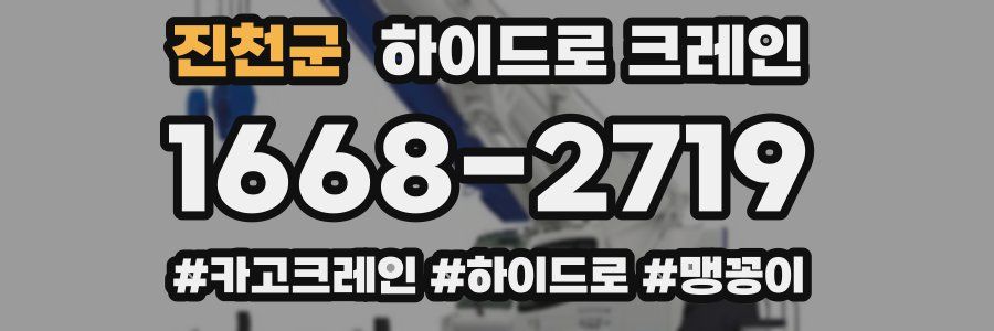 진천군 하이드로 크레인