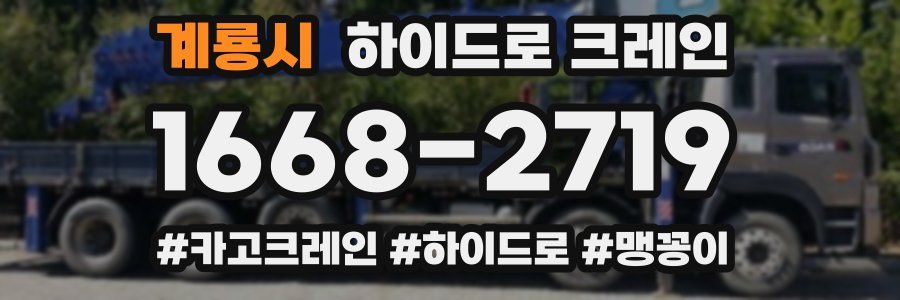 계룡시 하이드로 크레인