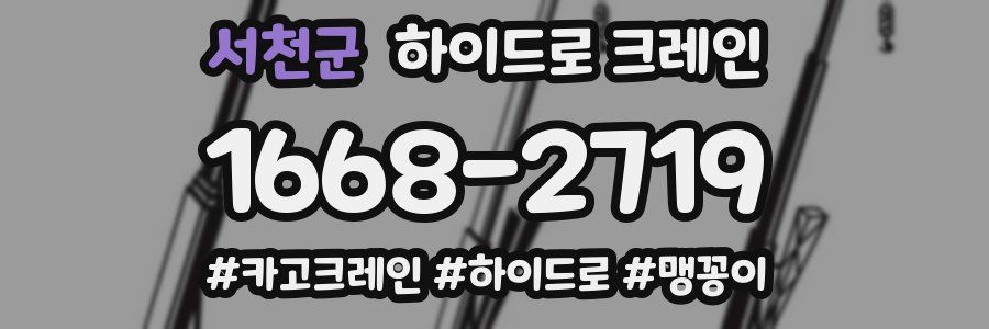 서천군 하이드로 크레인