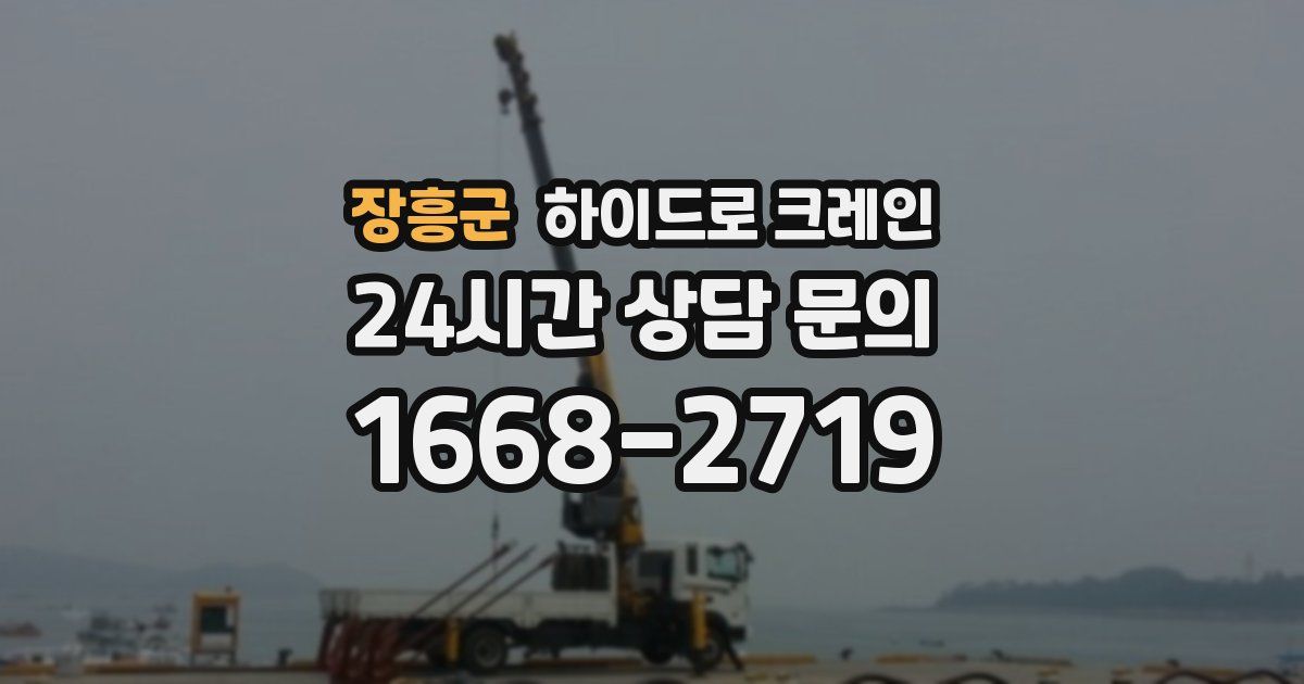 장흥군 하이드로 크레인