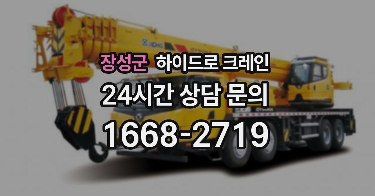 장성군 하이드로 크레인