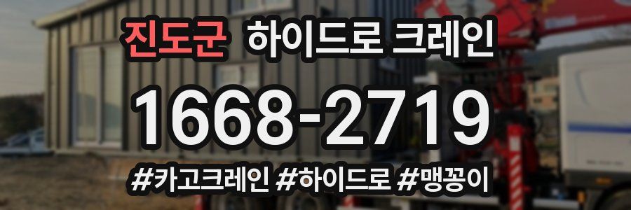 진도군 하이드로 크레인