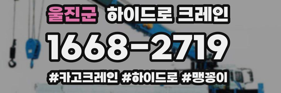 울진군 하이드로 크레인