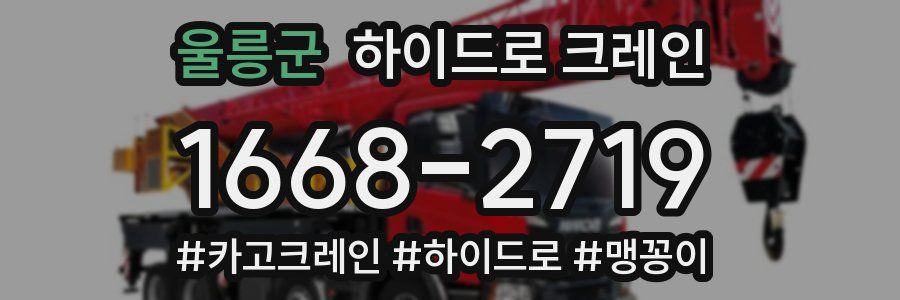 울릉군 하이드로 크레인