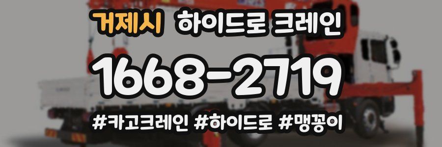 거제시 하이드로 크레인