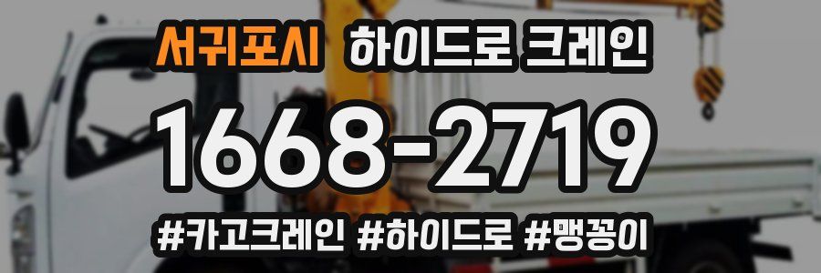 서귀포시 하이드로 크레인