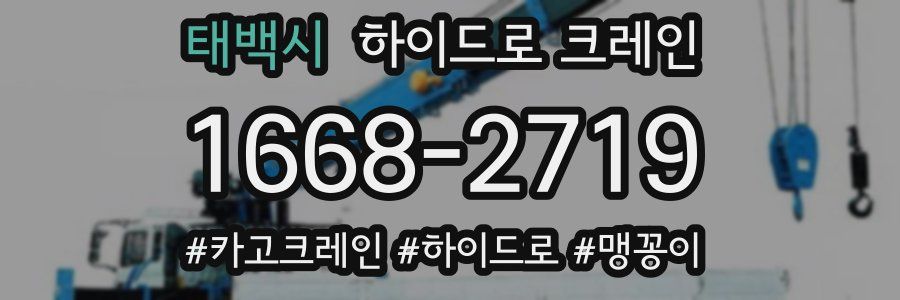 태백시 하이드로 크레인