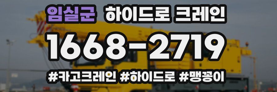 임실군 하이드로 크레인