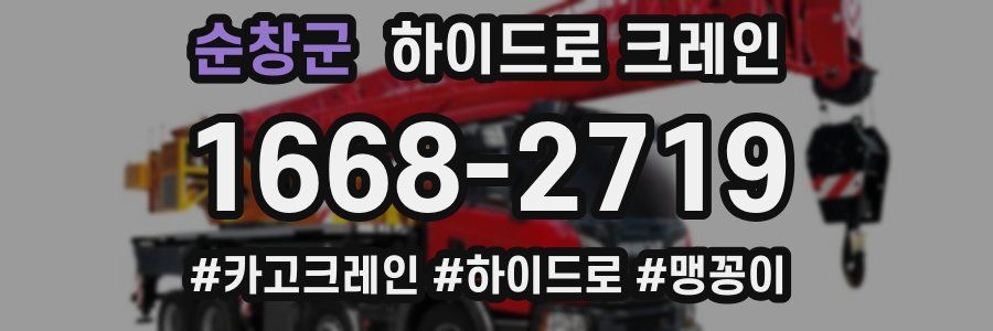 순창군 하이드로 크레인