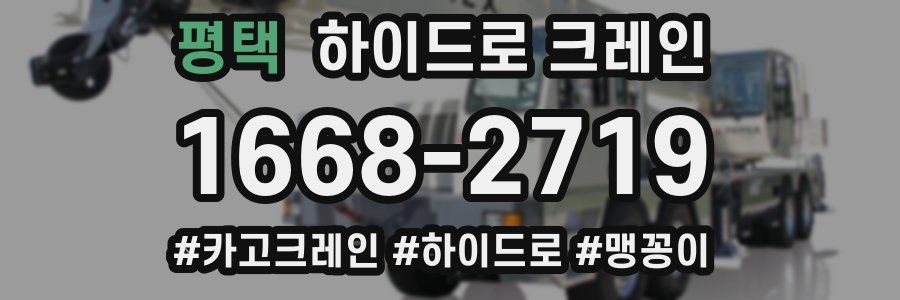 평택 하이드로 크레인
