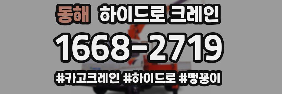 동해 하이드로 크레인