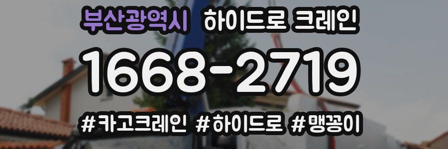 부산광역시 하이드로 크레인