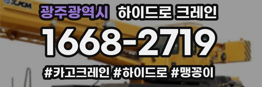 광주광역시 하이드로 크레인