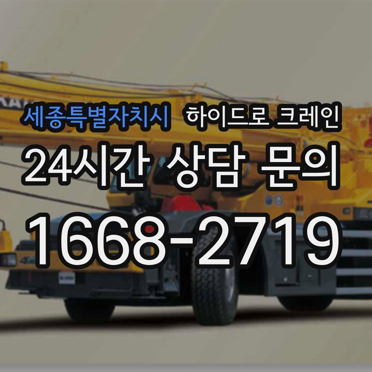 세종특별자치시 하이드로 크레인