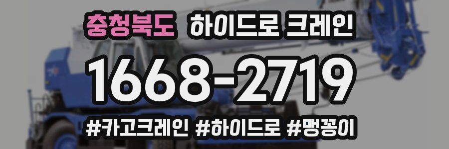 충청북도 하이드로 크레인