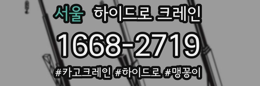 서울 하이드로 크레인