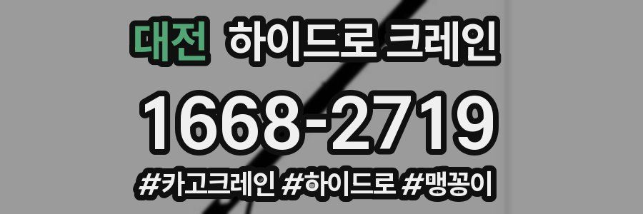 대전 하이드로 크레인