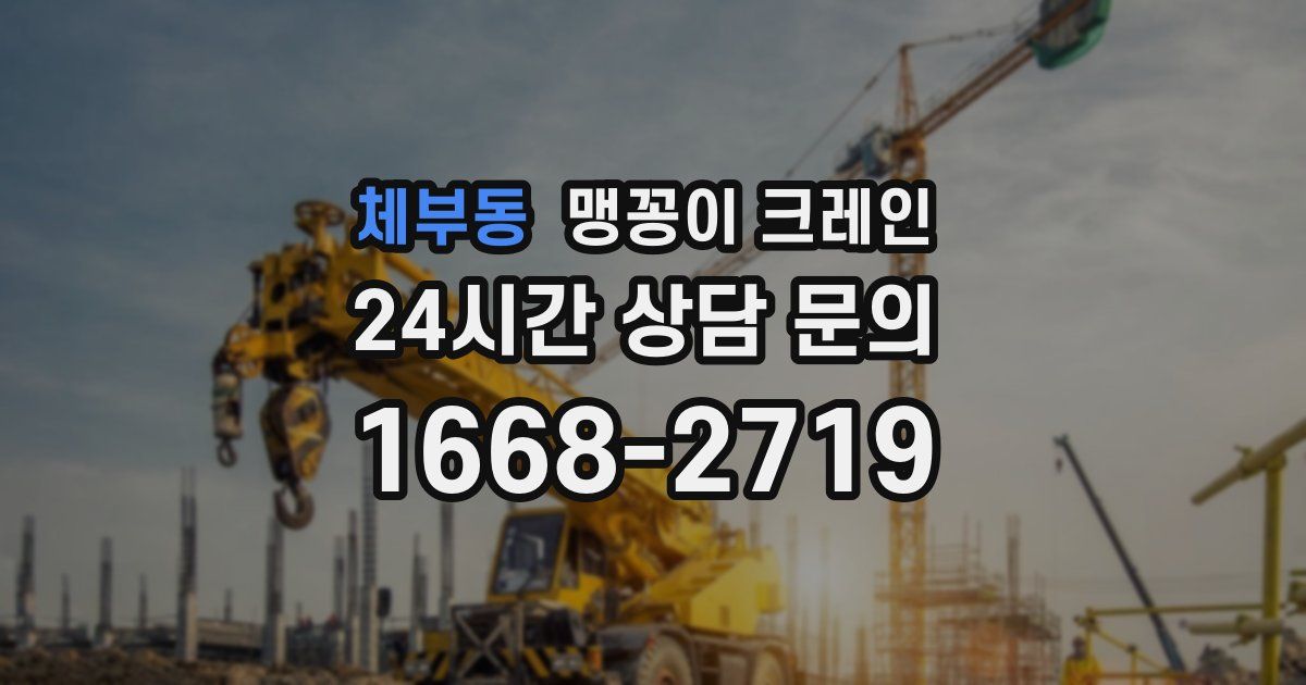 체부동 맹꽁이 크레인