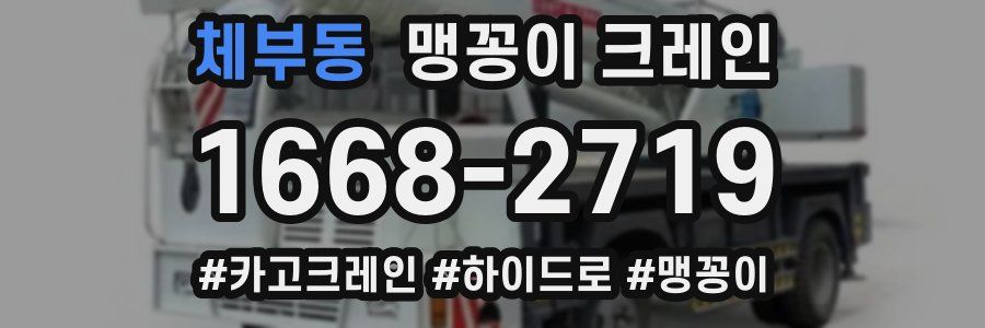 체부동 맹꽁이 크레인