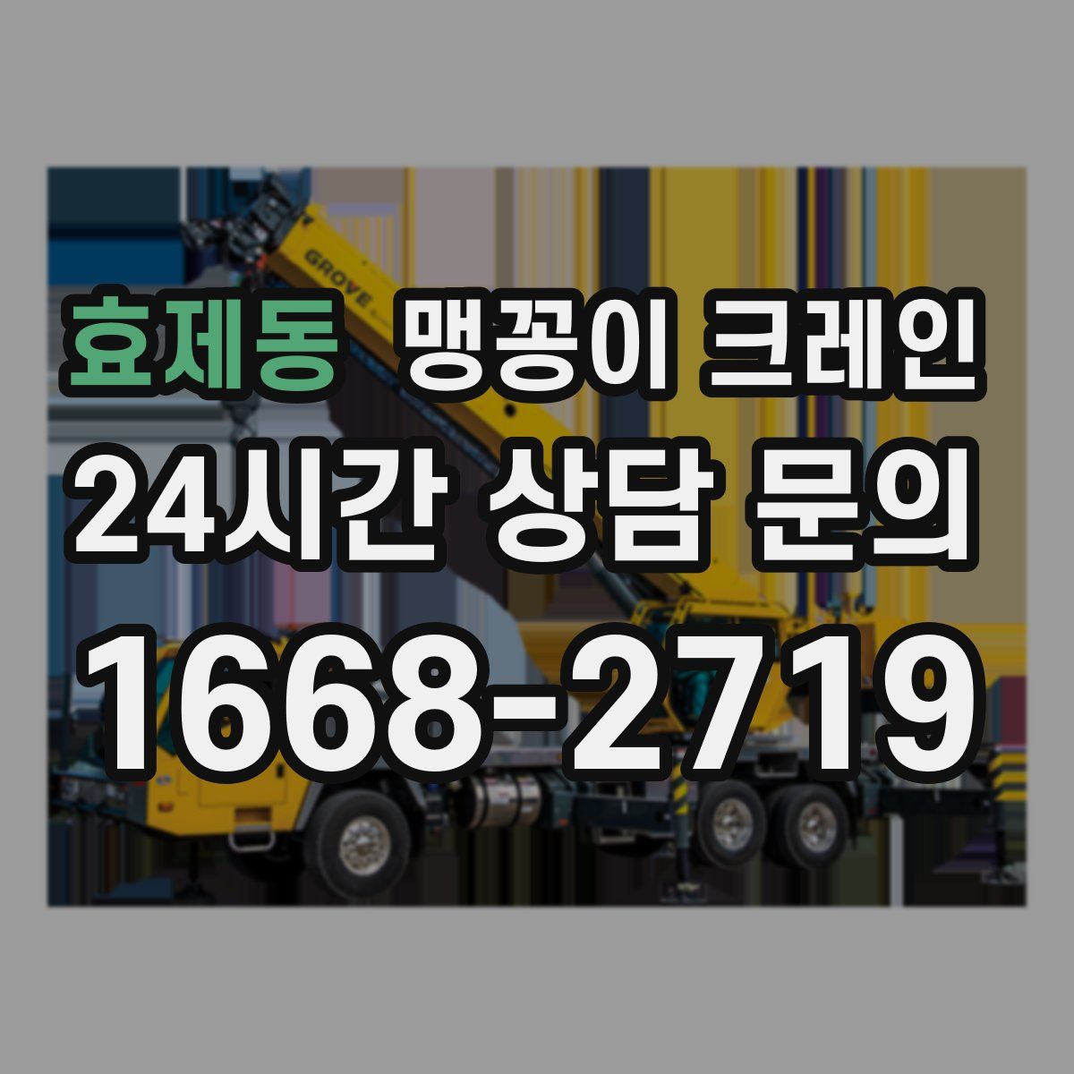 효제동 맹꽁이 크레인