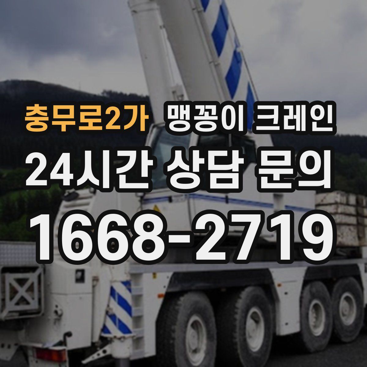 충무로2가 맹꽁이 크레인