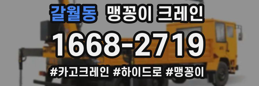갈월동 맹꽁이 크레인