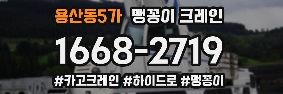 용산동5가 맹꽁이 크레인