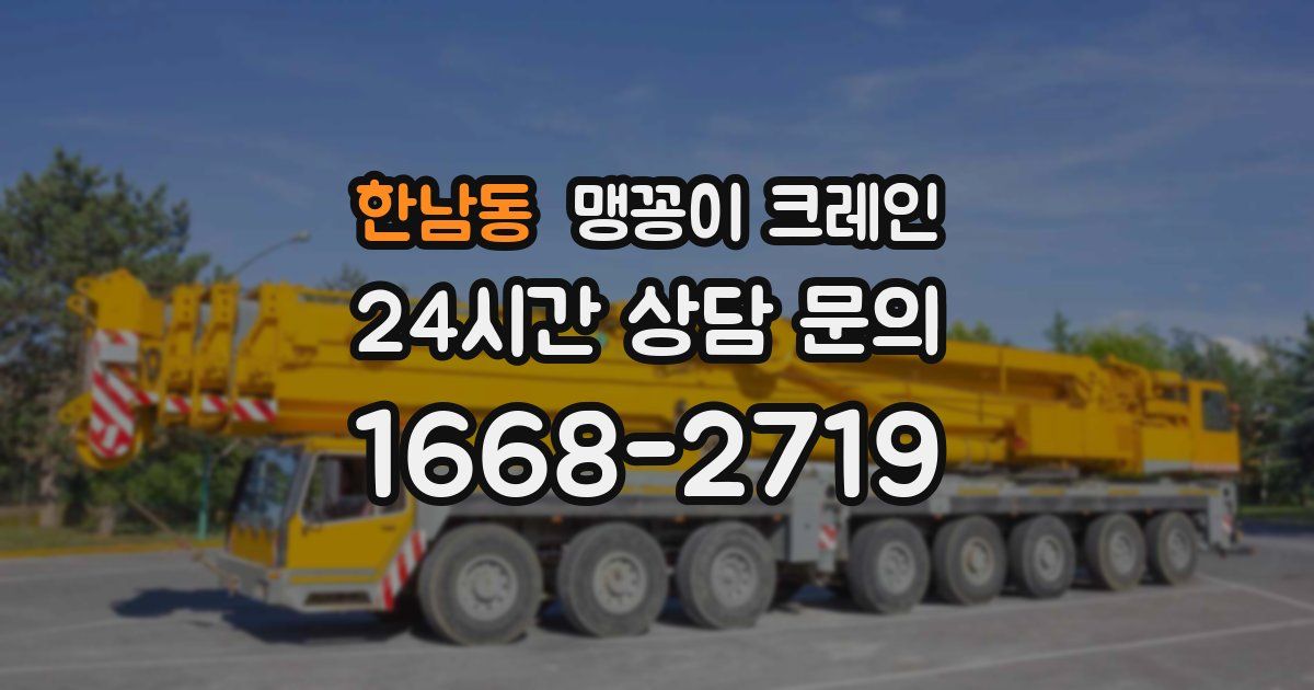한남동 맹꽁이 크레인