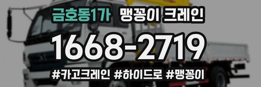 금호동1가 맹꽁이 크레인