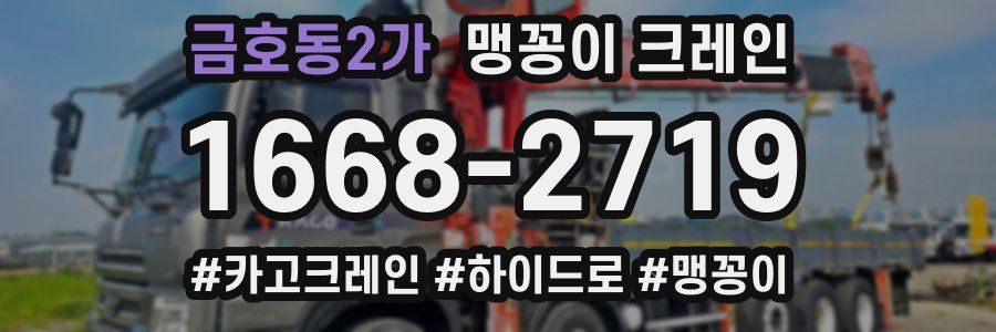 금호동2가 맹꽁이 크레인