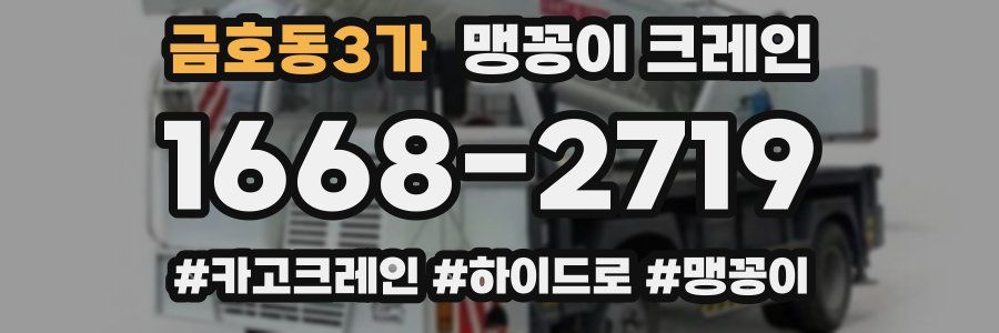 금호동3가 맹꽁이 크레인