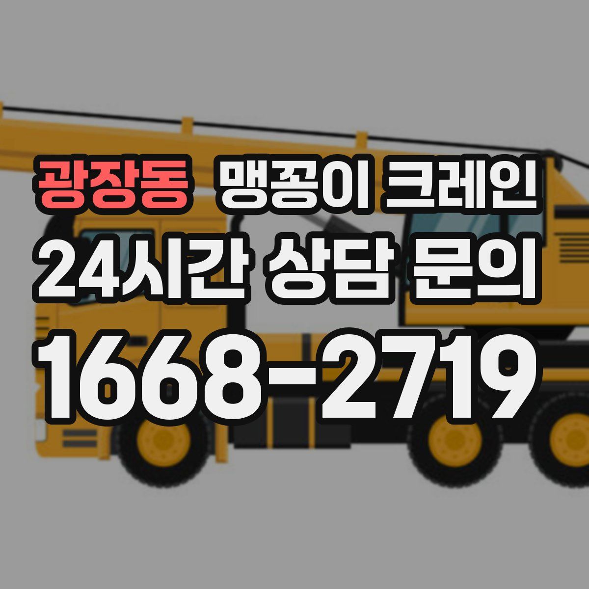 광장동 맹꽁이 크레인