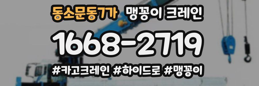 동소문동7가 맹꽁이 크레인