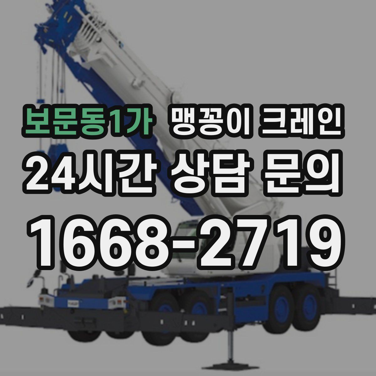 보문동1가 맹꽁이 크레인