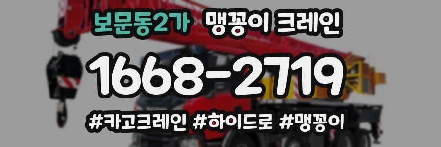 보문동2가 맹꽁이 크레인