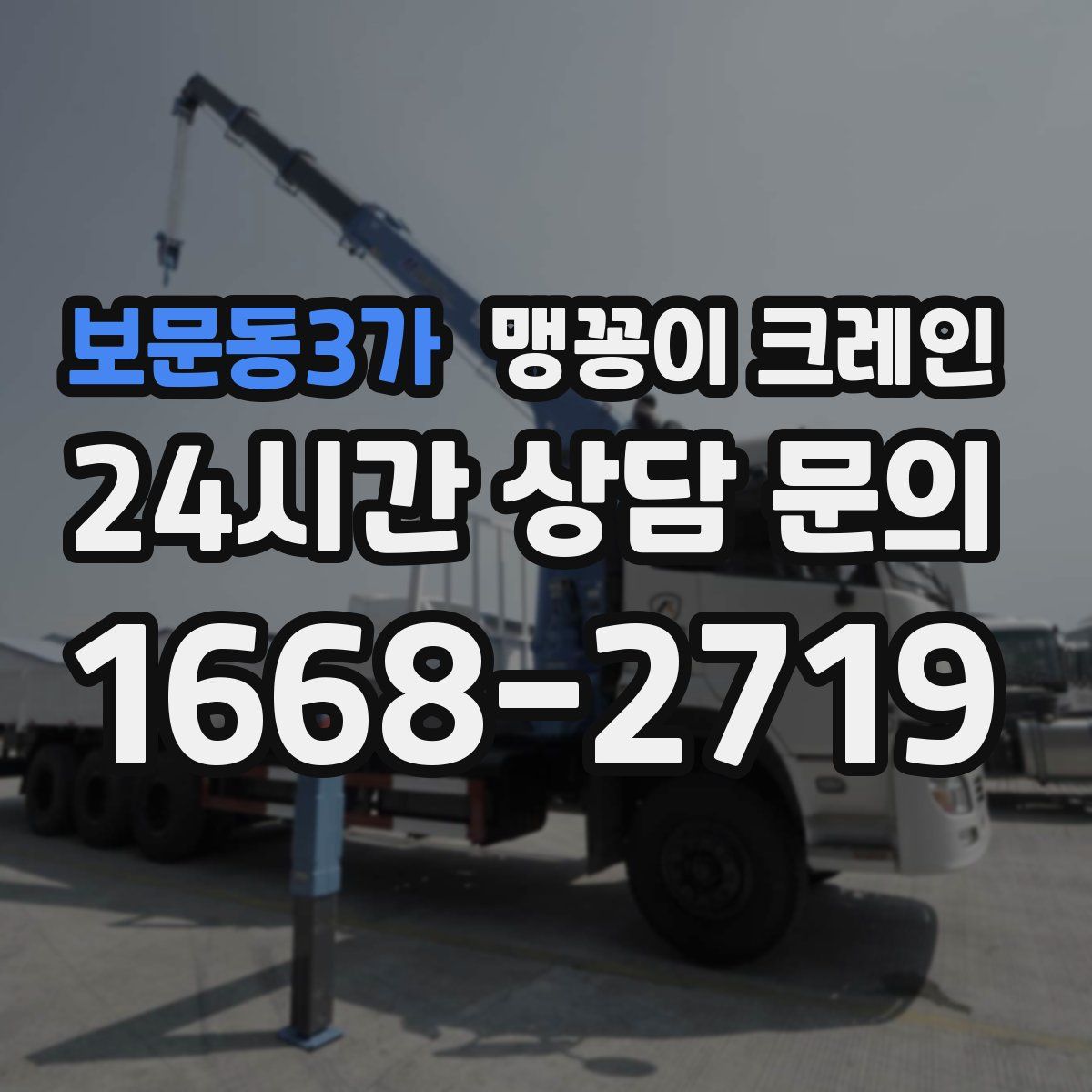 보문동3가 맹꽁이 크레인
