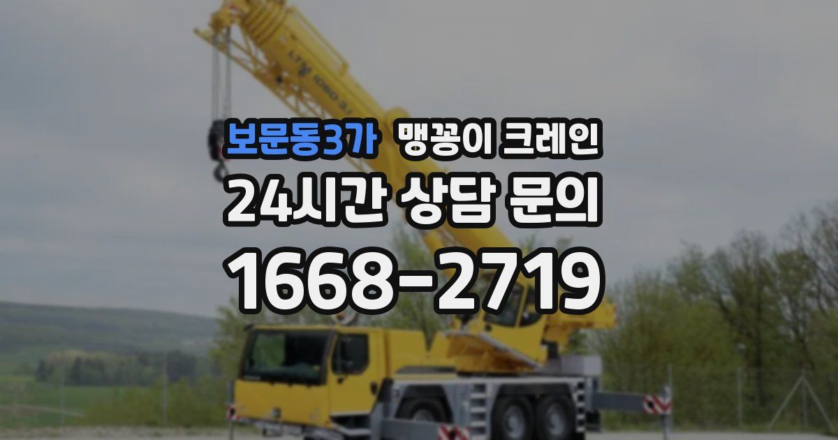 보문동3가 맹꽁이 크레인