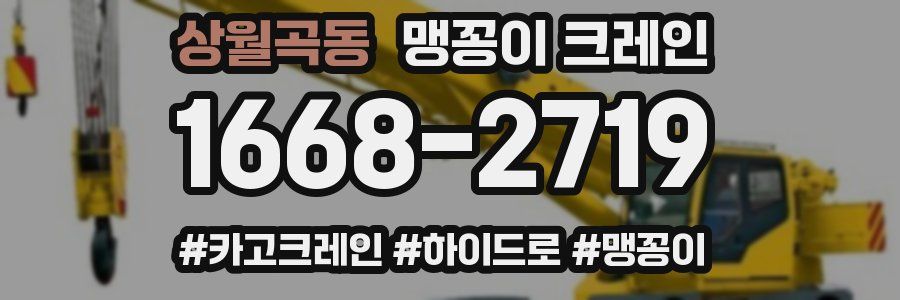 상월곡동 맹꽁이 크레인