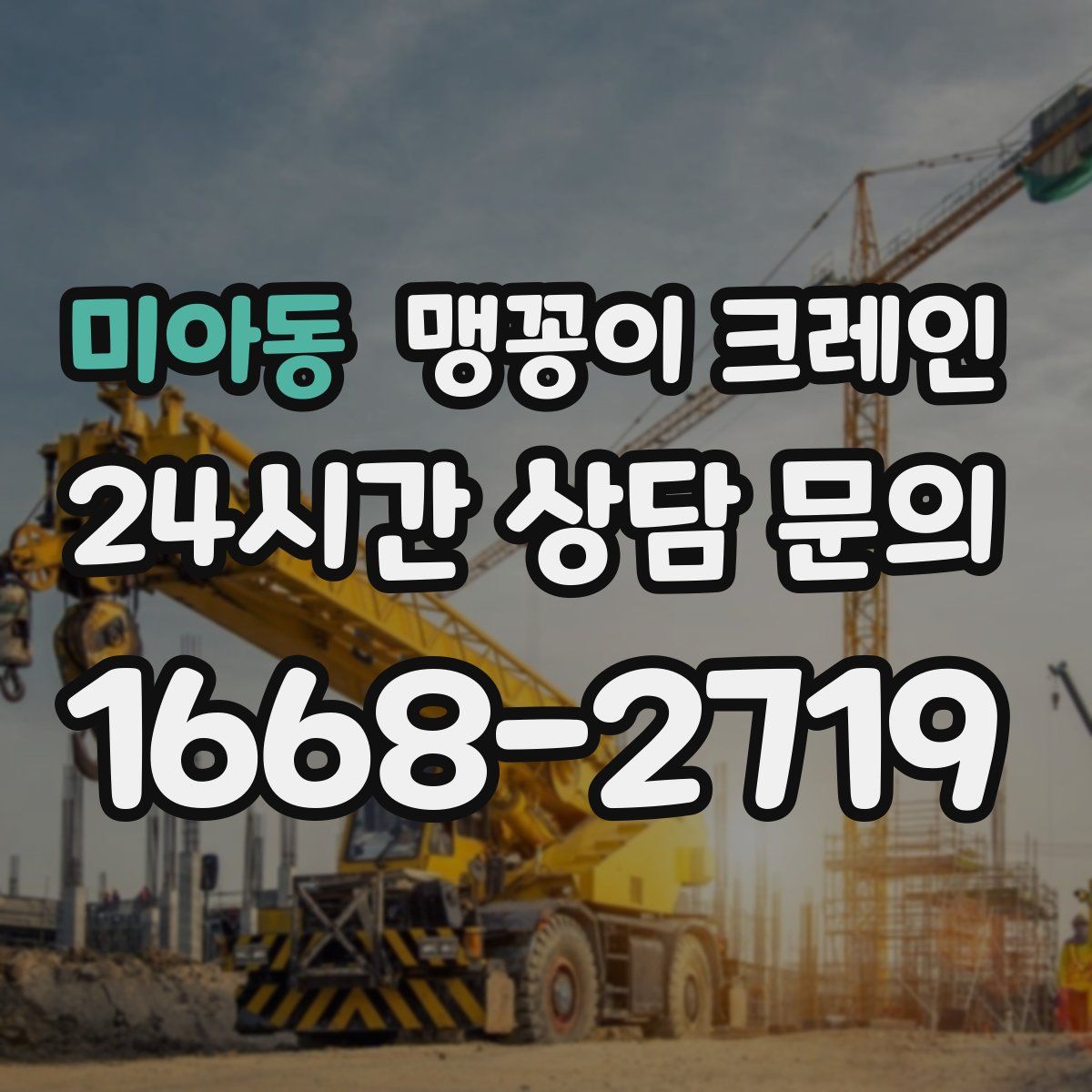 미아동 맹꽁이 크레인