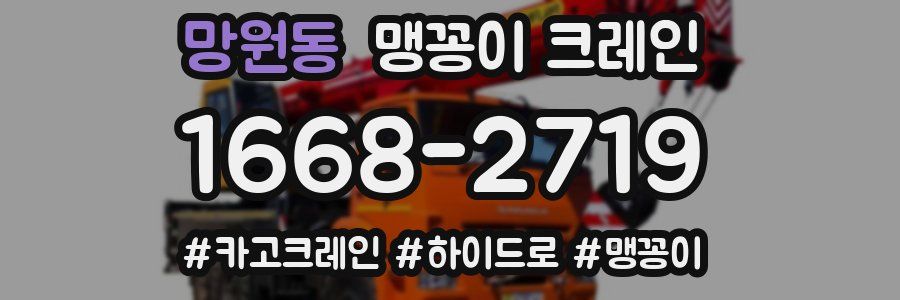 망원동 맹꽁이 크레인