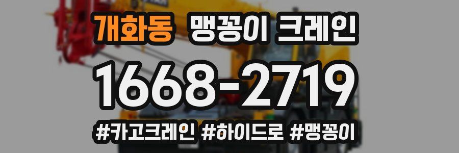개화동 맹꽁이 크레인