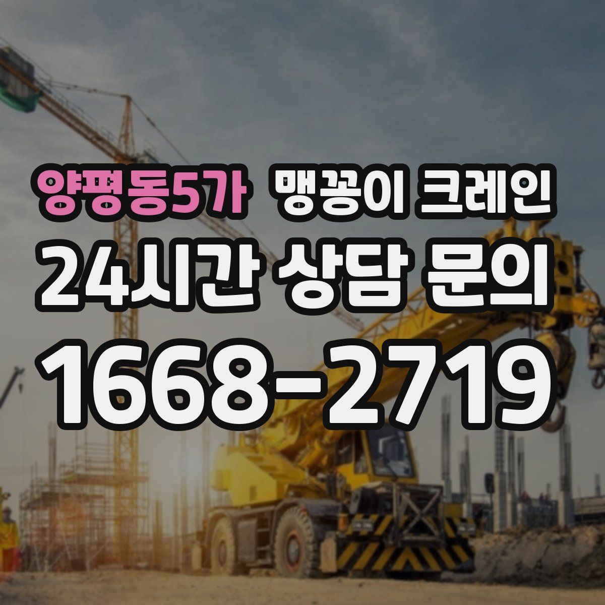 양평동5가 맹꽁이 크레인